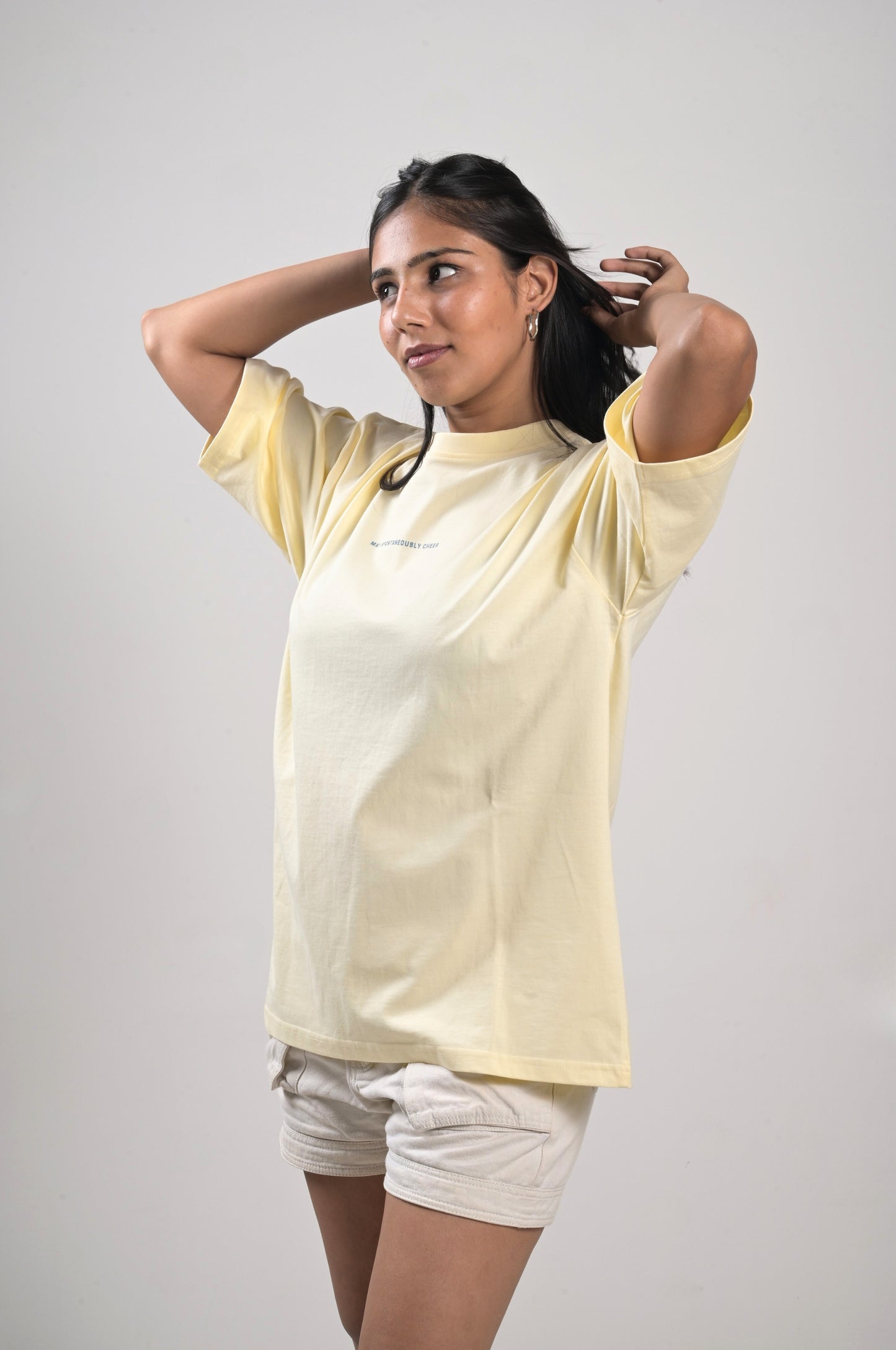 May Spontaneously Cheer Oversized Tee - Unisex Cotton T-Shirt
