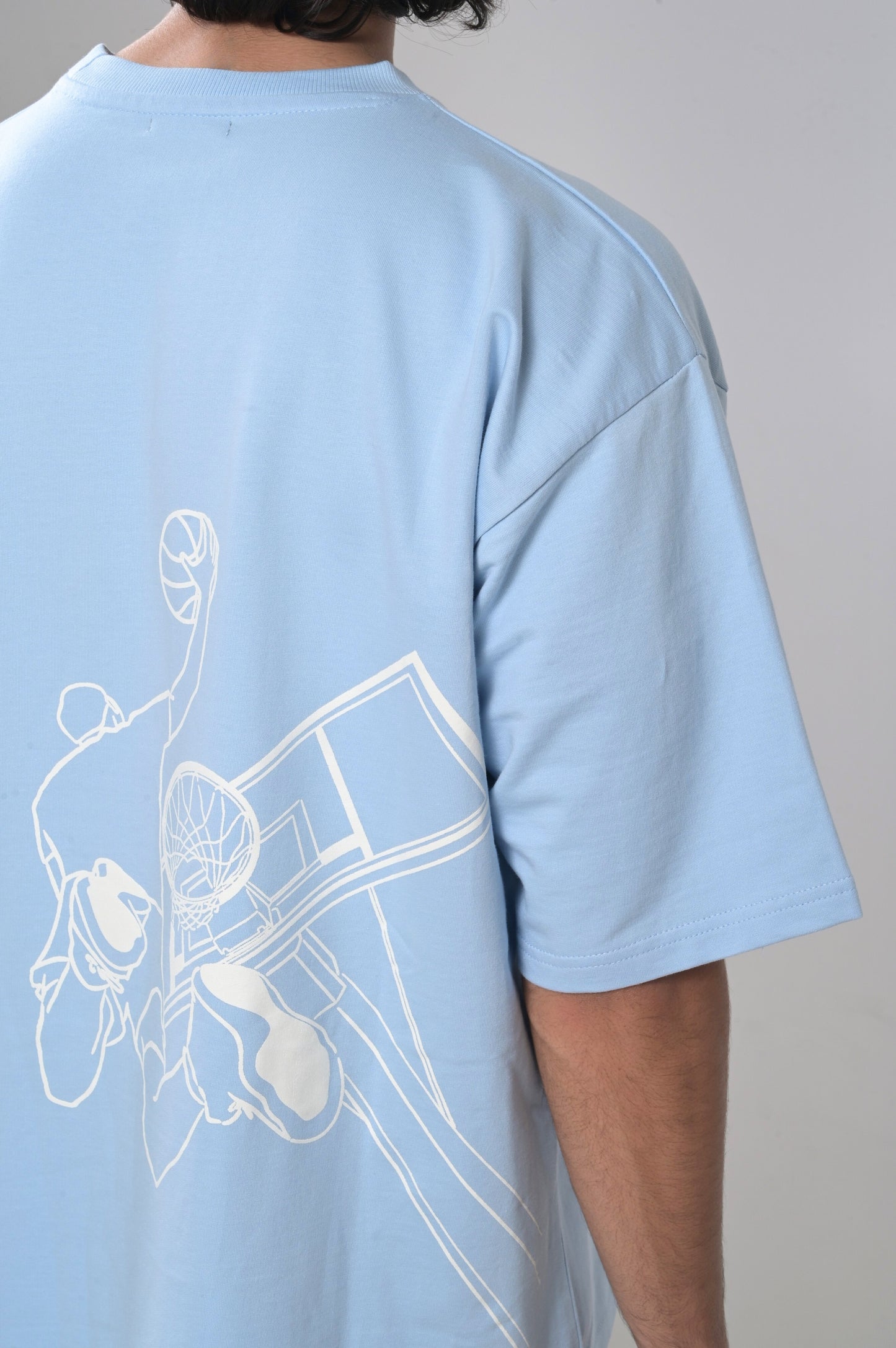 Baller Sky Blue Oversized Tee