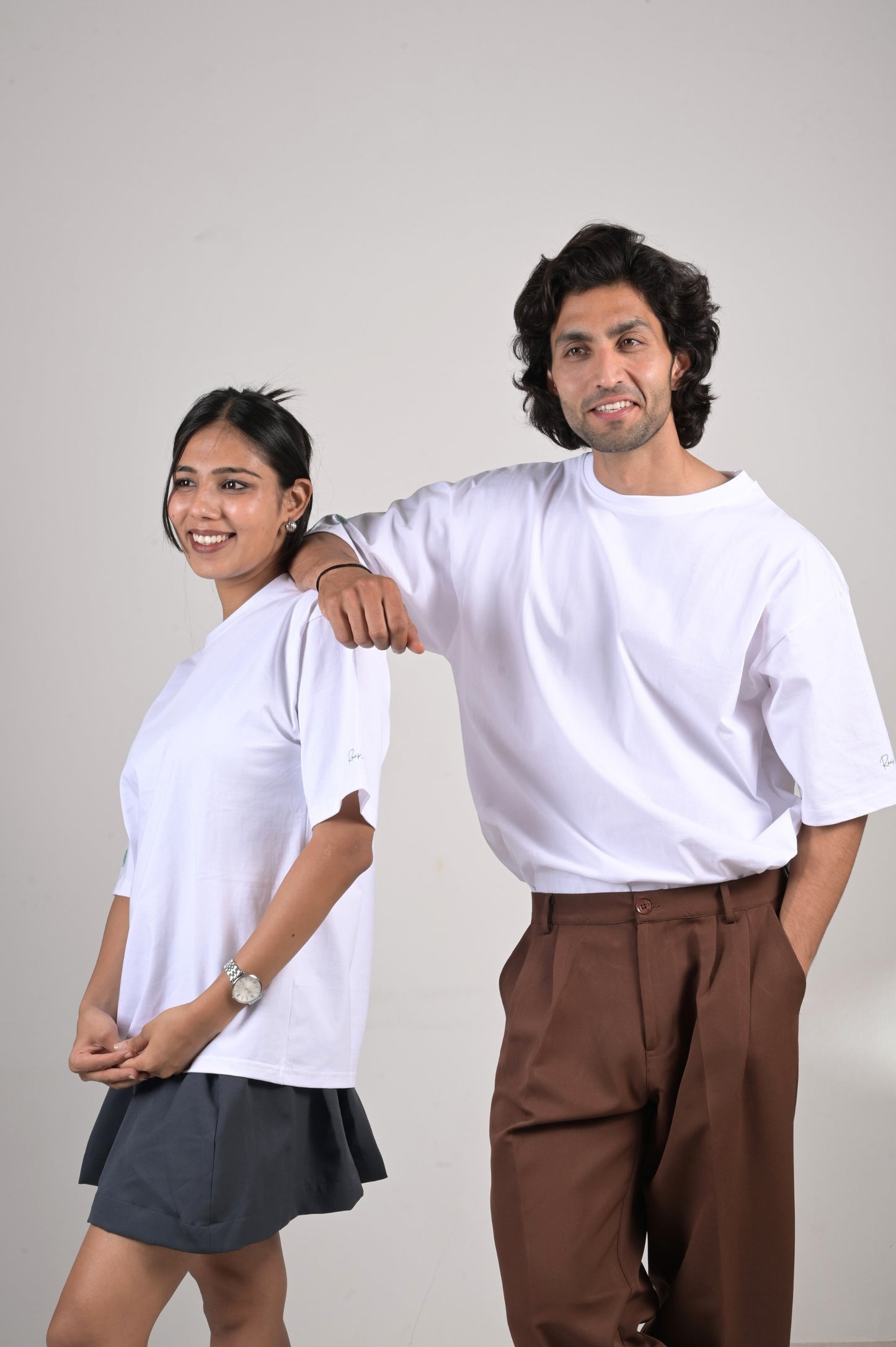 Oversized Tennis Tee - White Cotton Tshirt