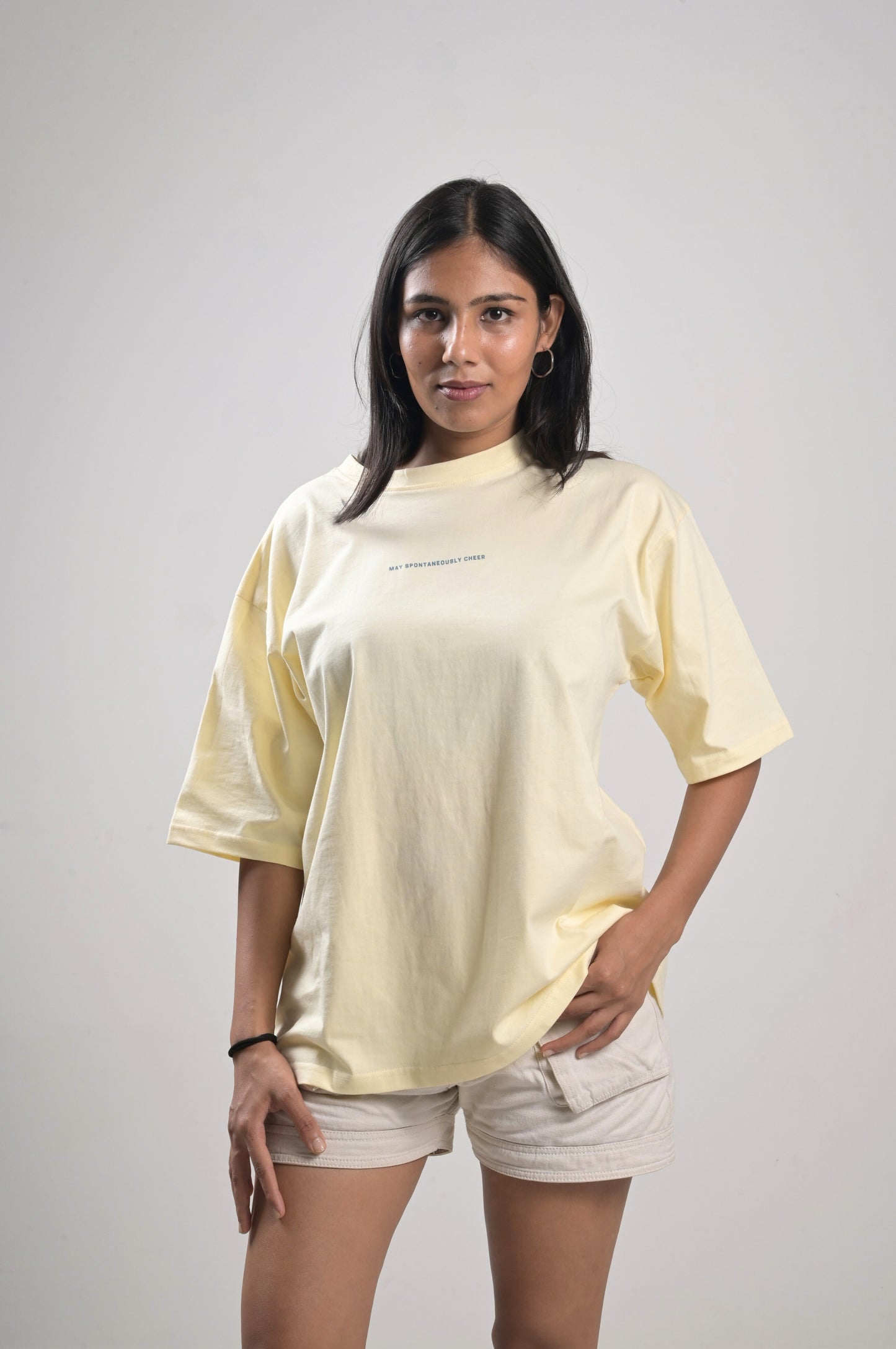 May Spontaneously Cheer Oversized Tee - Unisex Cotton T-Shirt