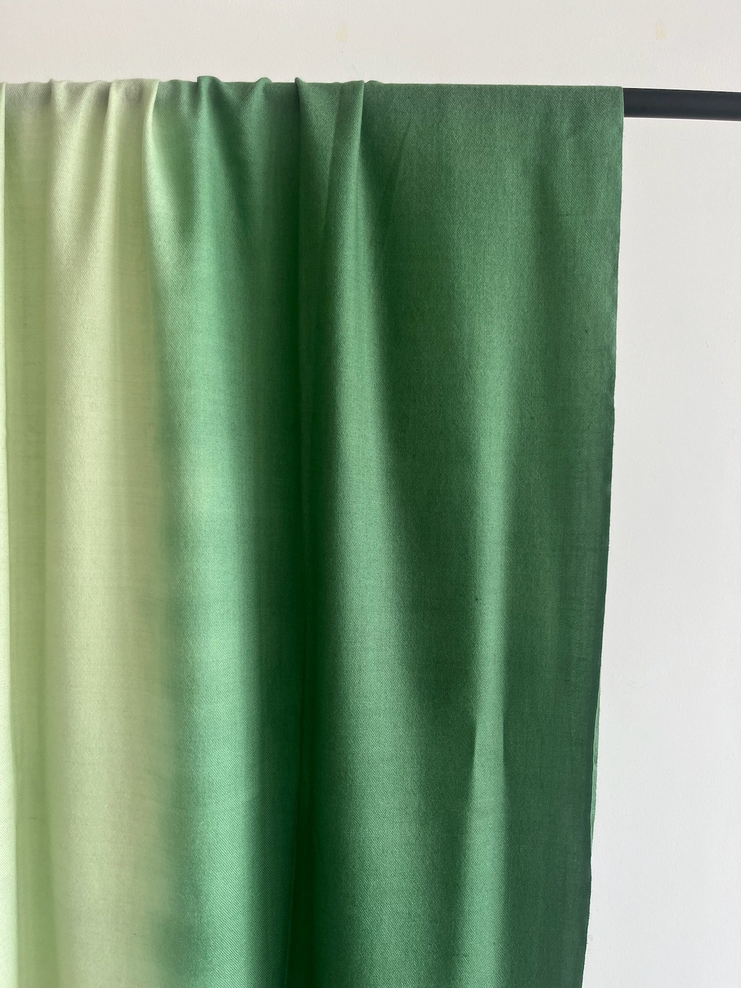 Green Ombre Wool Silk Stole