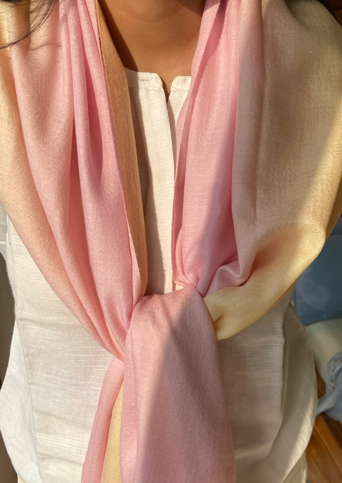 Warm Ombre Pashmina Wool Stole