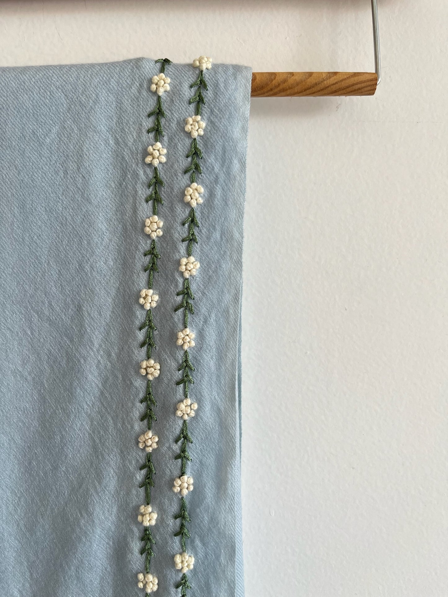 Sky Wool Silk Stole