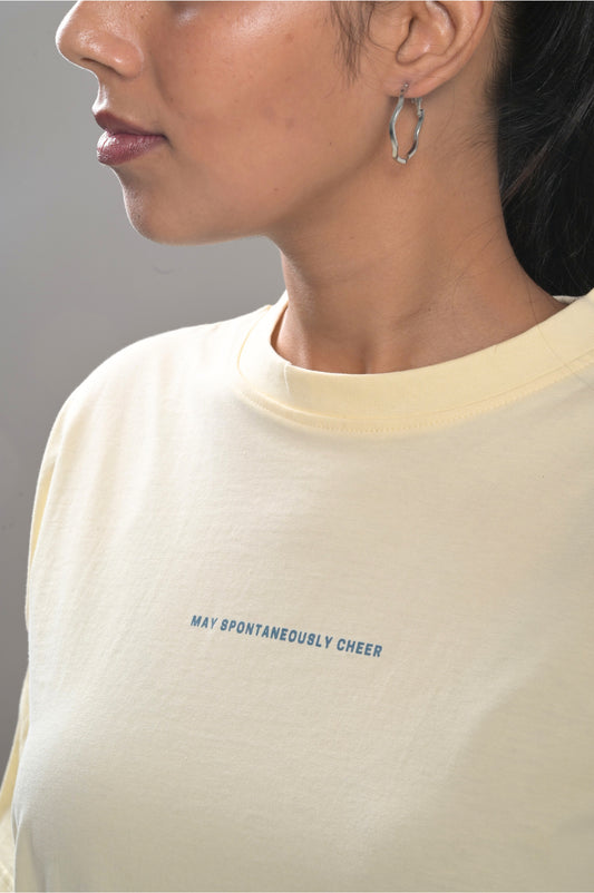 May Spontaneously Cheer Oversized Tee - Unisex Cotton T-Shirt