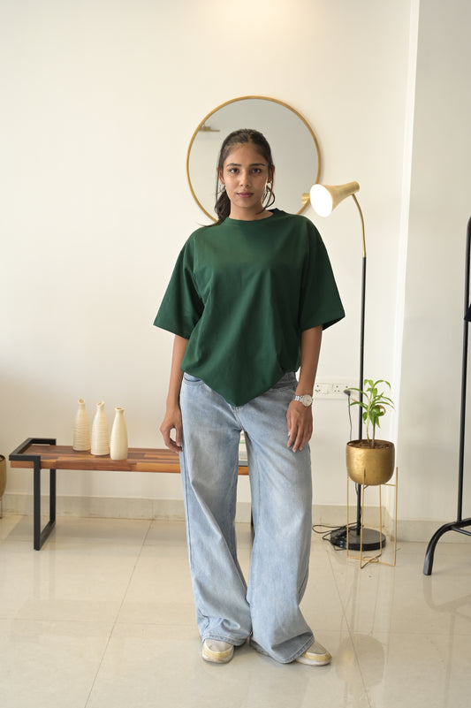 Everyday Oversized T-Shirt – Forest Green