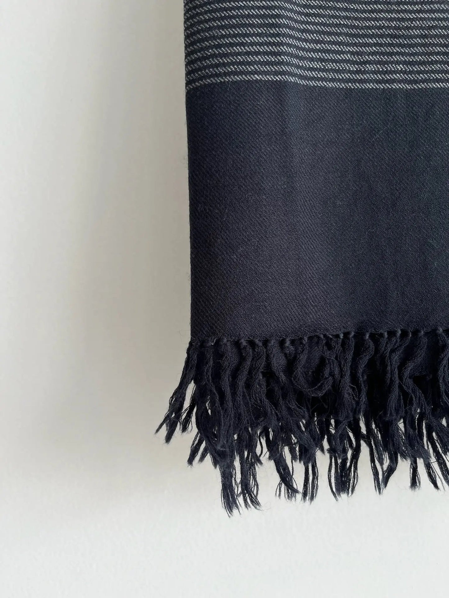 Lambswool Stole with Stripes