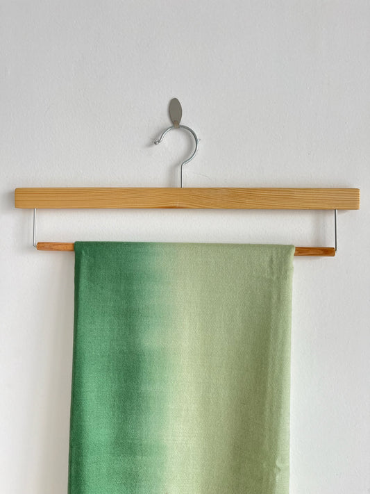 Green Ombre Wool Silk Stole