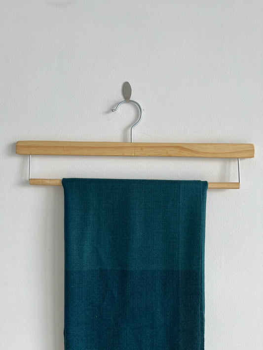 Teal Merino Wool Stole