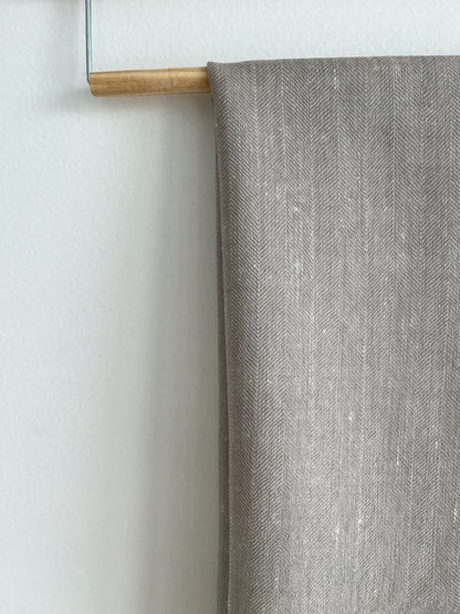 Herringbone Cashmere Stole in Grey