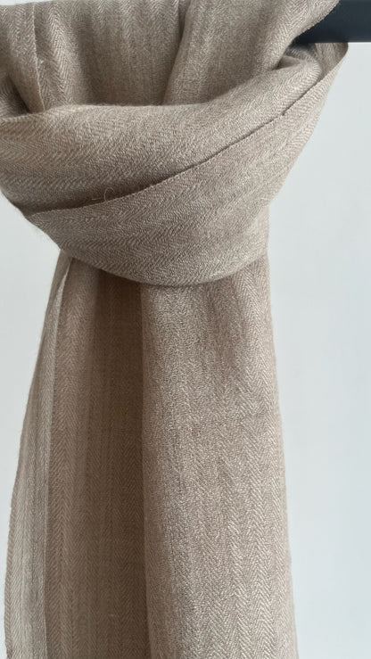 Pashmina Wool Herringbone Muffler