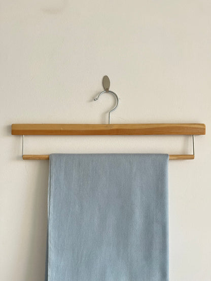 Light Blue Wool Silk Stole
