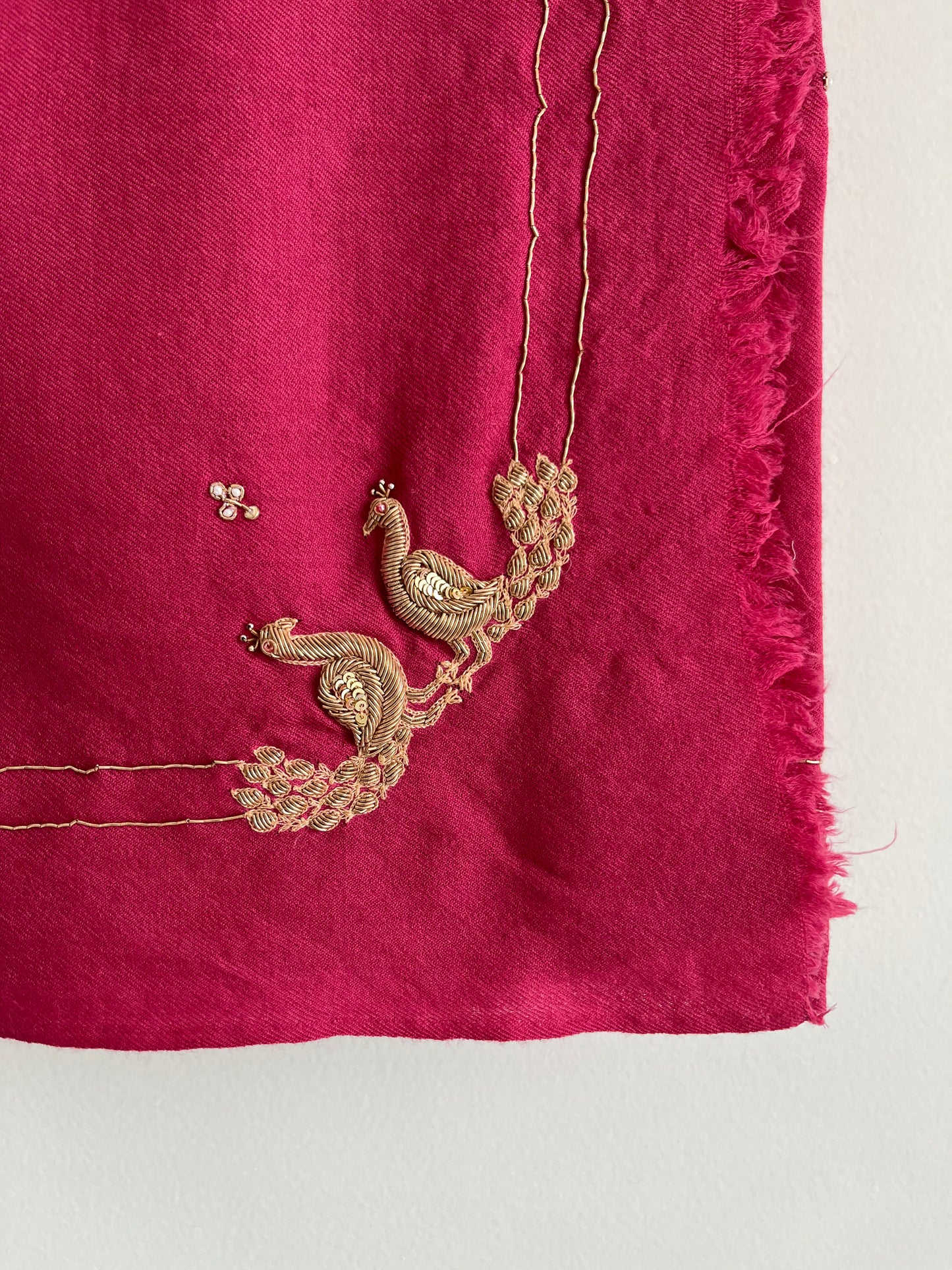 Jaipuri Mor Wool Silk Shawl
