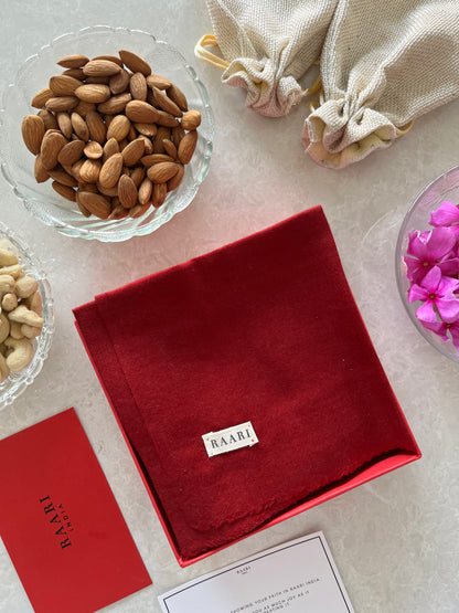 Maroon Majesty Gift set - Shawl and Pocket Square