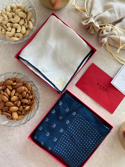 Indigo Gift Set - Set of two Pocket Square