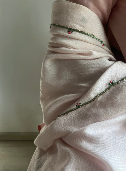 Gulab Wool Silk Shawl