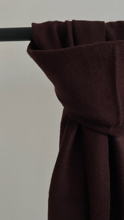 Ladakhi Pashmina Wool Muffler - Brown