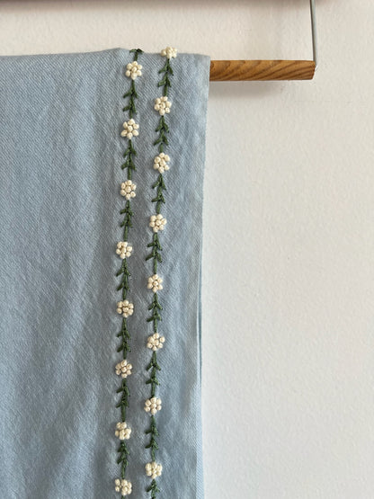 Sky Wool Silk Stole