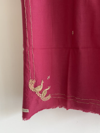 Jaipuri Mor Wool Silk Shawl